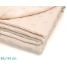 Copertina per Neonato 80x110 Beige con Stelle in Rilievo