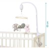 Giostrina Musicale da Culla con Peluche in Cotone - Rosa