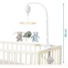 Giostrina Musicale da Culla con Peluche in Cotone - Blu