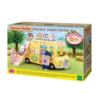 Sylvanian Families Autobus a Due Piani per l'Asilo | Giocattoli
