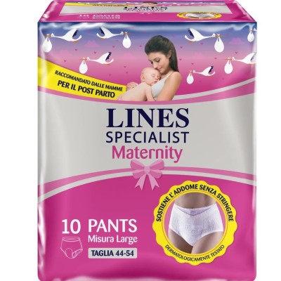 Lines Specialist Maternity Pants Taglia L - 10 Pezzi
