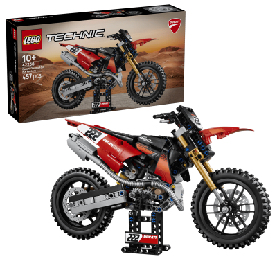 LEGO® Technic™ Ducati Desmo450 MX Factory Motorcycle | 42238