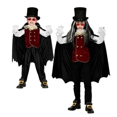 Costume Vampiro Uomo - Completo Elegante con Mantello e Jabot