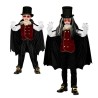 Costume da Vampiro Elegante per Uomo - Completo Dark Gothic - (140 cm / 8-10 anni)