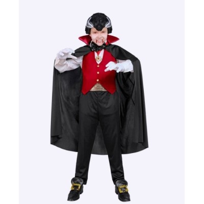 Costume da Vampiro per Bambino | Set Completo 6 Pezzi | Halloween