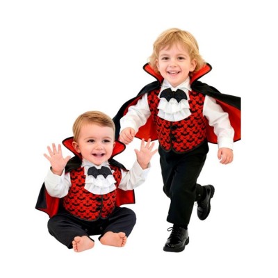 Costume da Vampiro per Bambino - Tuta e Mantello per Halloween