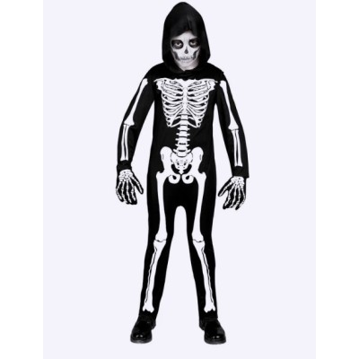Widmann Costume Scheletro per Bambini -  104 cm / 2-3 Anni
