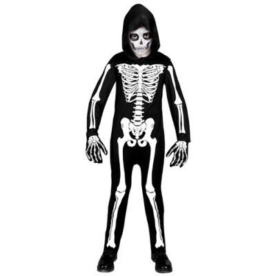 Costume Scheletro Bambino Widmann - Tuta Halloween Gotica