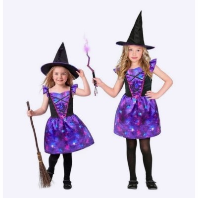 Costume da Strega Viola per Bambina | Magico e Divertente