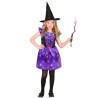 Widmann Costume da Strega Viola per Bambina - 116 cm / 4-5 Anni