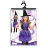 Widmann Costume da Strega Viola per Bambina - 116 cm / 4-5 Anni