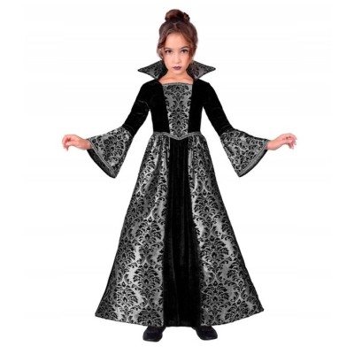 Costume Vampiressa Bimba Grigio - Vestito Gotico Halloween Widmann