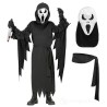 Widmann Costume Screaming Ghost per Bambini - 140 cm / 8-10 Anni