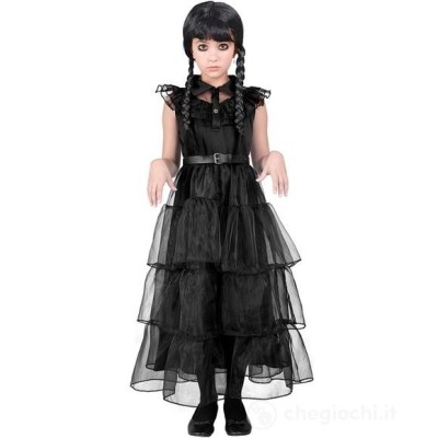 Costume Dark Girl Bambina Widmann | Vestito Gotico Halloween