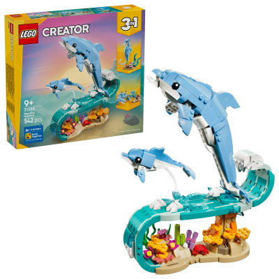 LEGO® Creator 3 in 1 Animali Marini: Bellissimi Delfini 31385