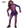 Widmann Costume Scheletro Fluorescente per Bimba - 140 cm / 8-10 anni