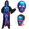 Widmann Costume Morte Fluorescente per Bambini - 140 cm / 8-10 anni