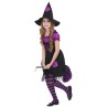 Widmann Costume da Strega Nera e Viola - 128 cm / 5-7 Anni