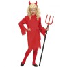 Widmann Costume da Diavolessa Rosso per Donna - 140 cm / 8-10 Anni