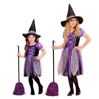 Costume da Strega Widmann per Bimba - Abito e Cappello Halloween