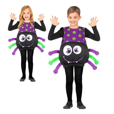 Costume Ragno Bambino Viola e Nero Widmann | Travestimento Carnevale