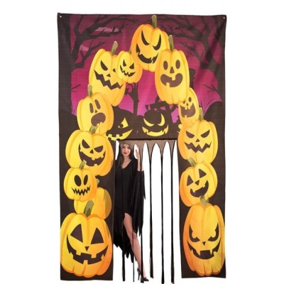 Tenda Gigante Zucche Halloween 240x145cm - Decorazione Casa