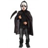 Set Fantasma Nero per Bambini - Mantello, Maschera e Falce