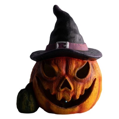 Zucca Decorativa Luminosa in Resina 38 cm | Decorazione Autunnale