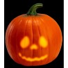 Zucca Decorativa di Halloween con Luci LED e Suoni - 23 cm