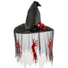 Cappello da Strega Elegante con Veletta e Decorazioni