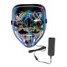 Maschera Horror Metalizzata con Decorazioni Luminose