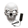 Maschera Teschio in Plastica con Decorazioni Luminose
