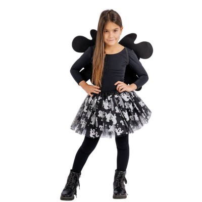 Set Costume Fantasmino per Bimba - Gonna e Ali | Halloween