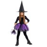 Set Costume da Streghetta per Bambina con Gonna, Cappello e Scopa