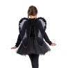 Set Costume Angelo Nero per Bimba - Gonna e Ali