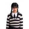 Parrucca Mercoledì Addams con Frangia e Trecce