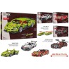 Cubix Mastertech Auto Racing - Set Auto da Corsa Retrocarica (4 Assortimenti)
