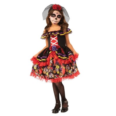 Rubie's Costume Catrina De Luxe per Bambina - Tg M 5-7 Anni