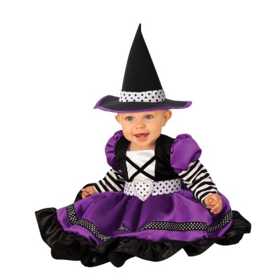 Costume da Streghetta Neonata Rubie's Nero e Viola | Qualità e Stile