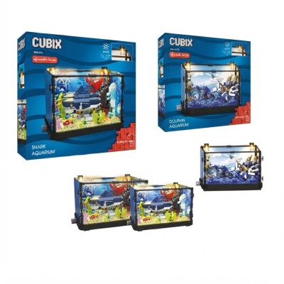 Cubix Acquario da Costruire con Luci LED - Set Creativo