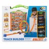 Pista 2-in-1 Track Builder con 8 Auto Incluse e Valigetta Portatile