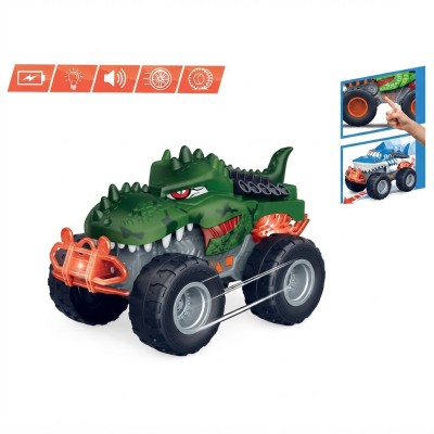 Auto Monster Truck Animal Dinosauro 30cm con Luci e Suoni