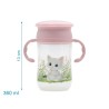 KioKids Tazza di Apprendimento Step 3 con Manici - Rosa 330ml