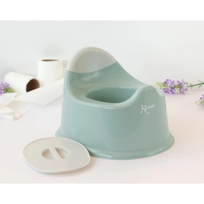 Vasino per Bambini KioKids Salvia con Coperchio e Maniglia