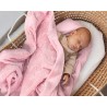 Copertina Neonato Kiokids 80x110 cm con Stelle in Rilievo - Rosa