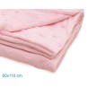 Copertina Neonato Kiokids 80x110 cm con Stelle in Rilievo - Rosa