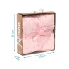 Copertina Neonato Kiokids 80x110 cm con Stelle in Rilievo - Rosa