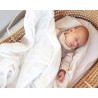 Copertina Neonato Kiokids 80x110 cm con Stelle in Rilievo - Bianco