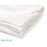 Copertina Neonato Kiokids 80x110 cm con Stelle in Rilievo - Bianco