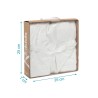 Copertina Neonato Kiokids 80x110 cm con Stelle in Rilievo - Bianco